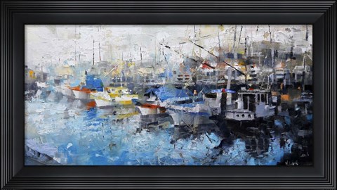 Framed San Francisco Wharf Print