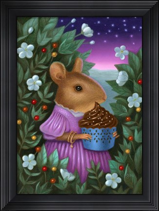 Framed Beatrice Upon The Brink of Night Print