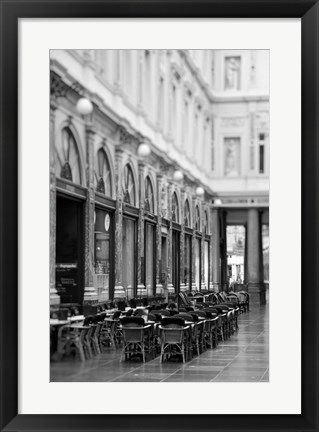 Framed Royal Galleries Black and White Print