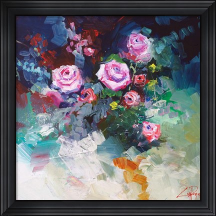 Framed Roses Print