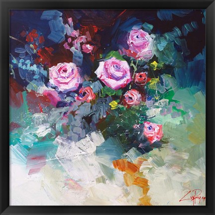 Framed Roses Print