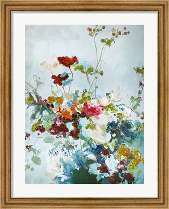 Framed Abstract Floral 1 Print