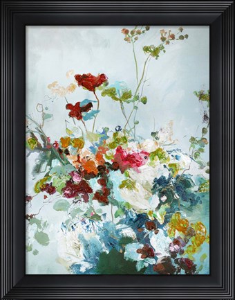 Framed Abstract Floral 1 Print