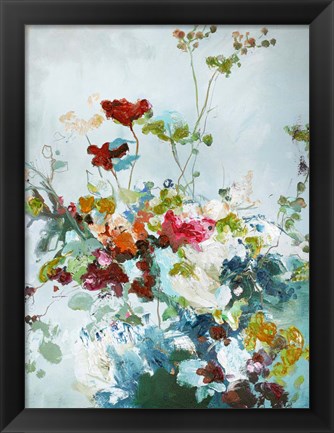 Framed Abstract Floral 1 Print