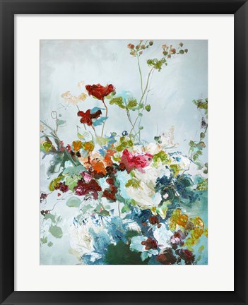 Framed Abstract Floral 1 Print