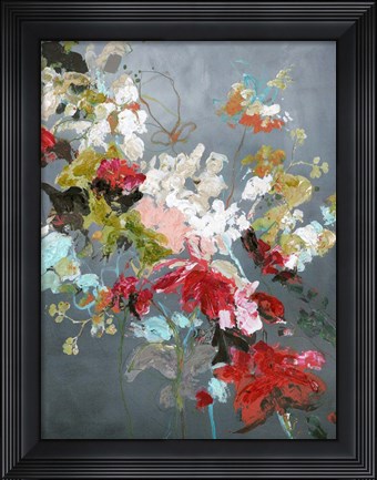 Framed Abstract Floral 2 Print