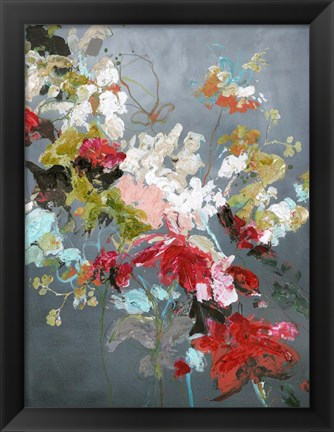 Framed Abstract Floral 2 Print