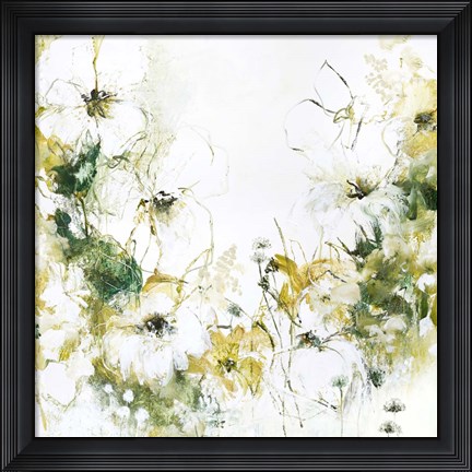 Framed Flower Blush 3 Print