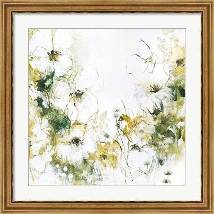 Framed Flower Blush 3 Print