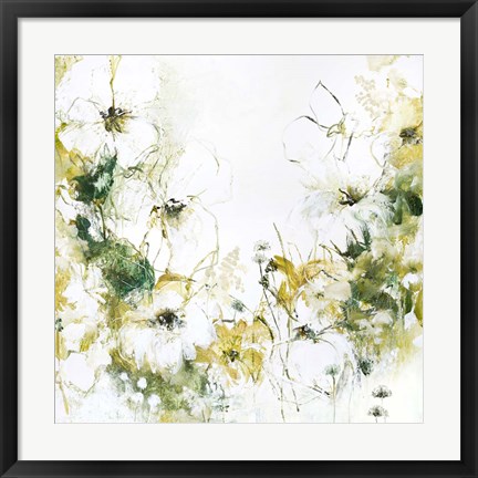 Framed Flower Blush 3 Print