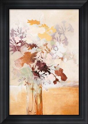 Framed Pastel Flower 1 Print
