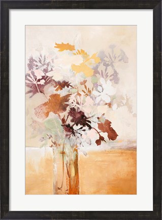 Framed Pastel Flower 1 Print