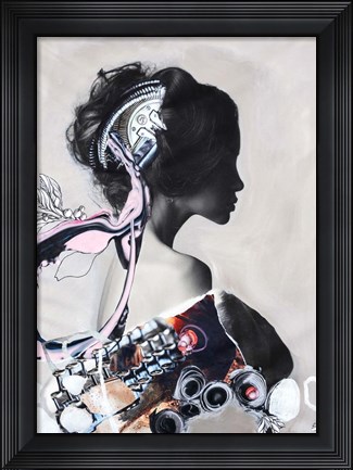 Framed Pink Fluence 1 Print