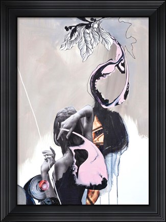 Framed Pink Fluence 2 Print