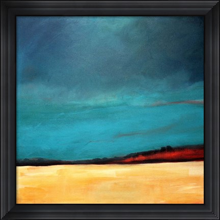 Framed Waiting For The Rain Print