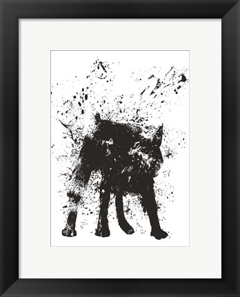 Framed Wet Dog Print