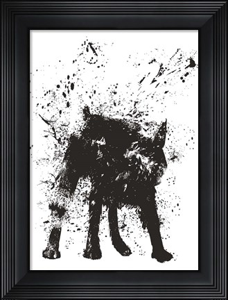 Framed Wet Dog Print
