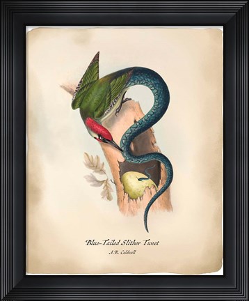 Framed Slithertweet Print