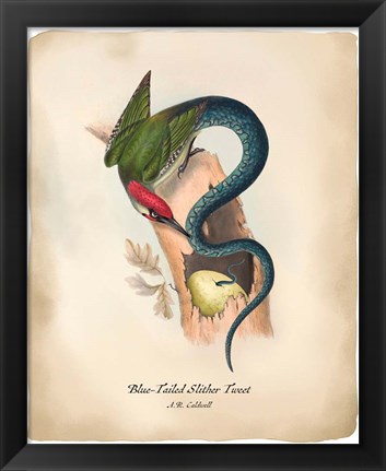 Framed Slithertweet Print