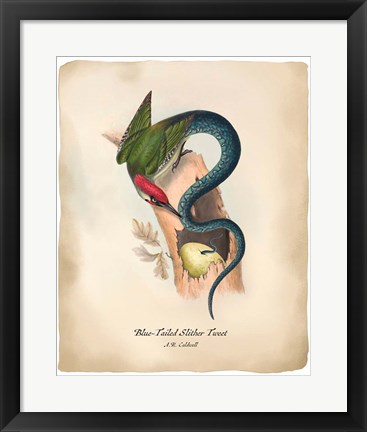 Framed Slithertweet Print