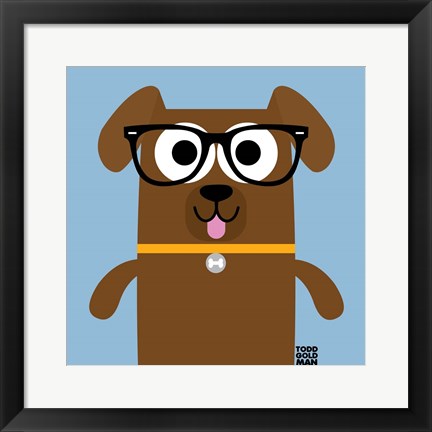 Framed Bow Wow Labrador Print