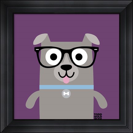 Framed Bow Wow Pitt Bull Print