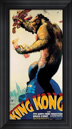 Framed King Kong - Profile Print