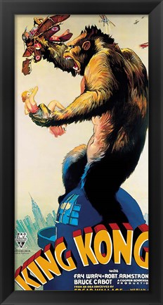 Framed King Kong - Profile Print