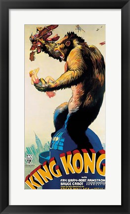 Framed King Kong - Profile Print