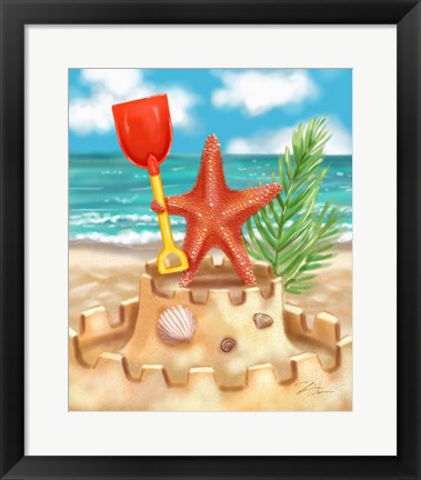 Framed Beach Friends - Starfish Print