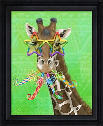 Framed Party Safari Giraffe Print