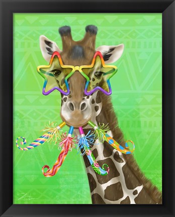 Framed Party Safari Giraffe Print