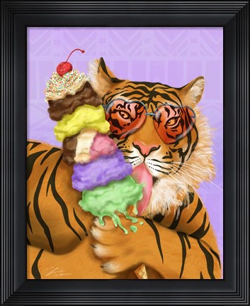 Framed Party Safari Tiger Print