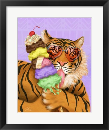 Framed Party Safari Tiger Print