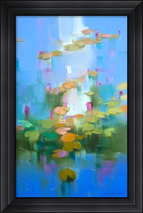Framed Waterlilies Print
