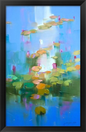 Framed Waterlilies Print