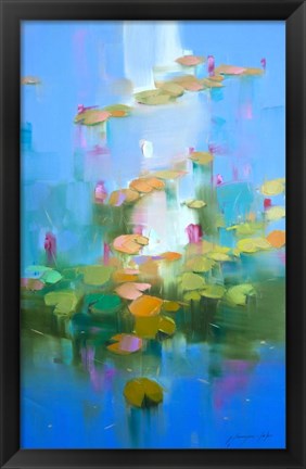 Framed Waterlilies Print