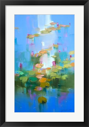Framed Waterlilies Print