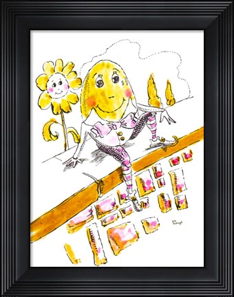 Framed Humpty Dumpty Print