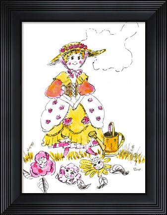 Framed Mary Mary Quite Contrary Print