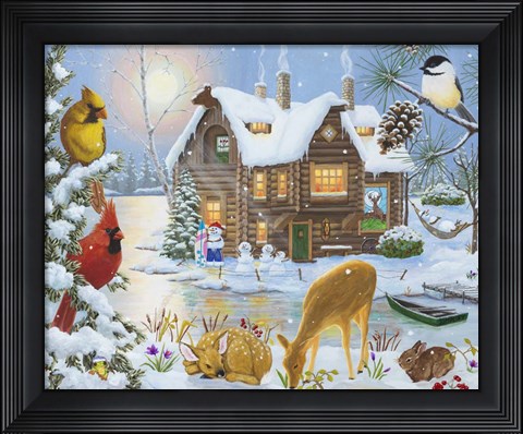 Framed Waiting for Spring Print