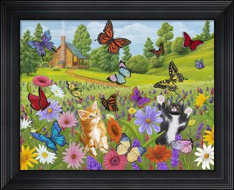 Framed Butterfly Meadow Print