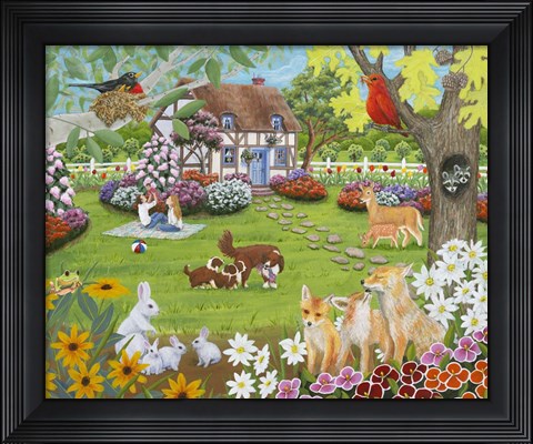 Framed Spring Babies Print