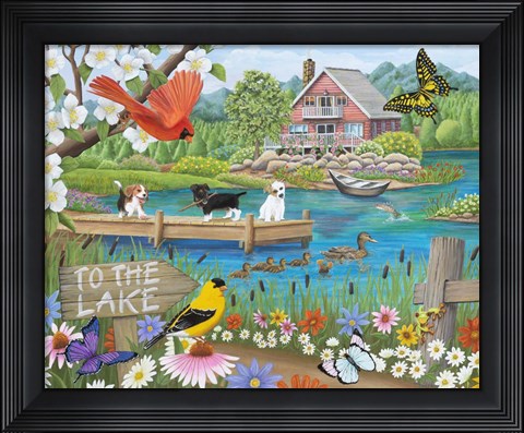 Framed To the Lake Print
