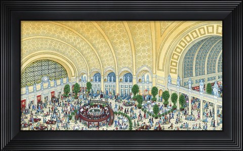 Framed Union Station, Washington DC Print