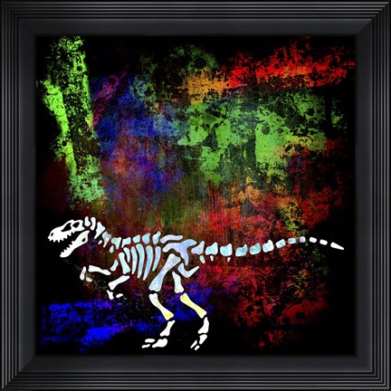 Framed Dino Bones 1 Print