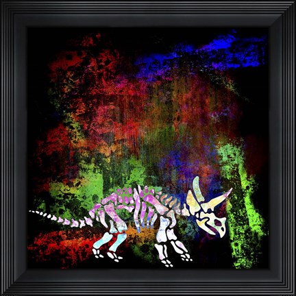 Framed Dino Bones 3 Print