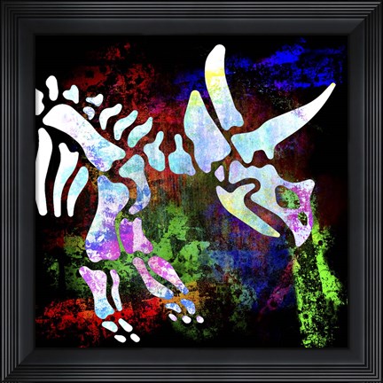 Framed Dino Bones 4 Print