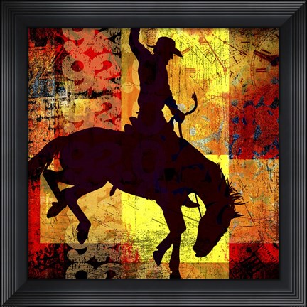 Framed Go Around 4 Print