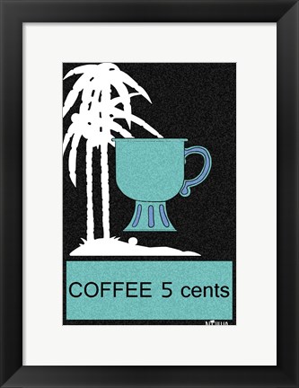 Framed Coffee Palm Trees Print